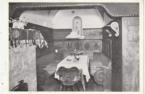 [Ansichtskarte] I 39100 BOZEN, Gasthof "Täubele", Innenansicht 1959. 