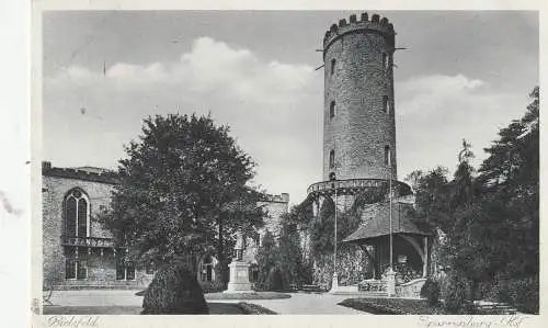[Ansichtskarte] 4800 BIELEFELD, Sparrenburg, Hof, 1936. 