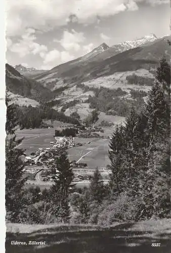 [Ansichtskarte] A 6271 UDERNS / Zillertal, Blick auf den Ort, 1959. 