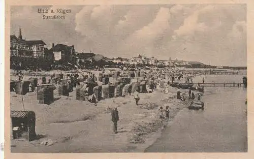 0-2337 BINZ / Rügen, Strandleben, 1927