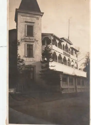 0-2337 BINZ / Rügen, Hotel Baltischer Hof, 1927, Photo-AK, Eilboten - Express