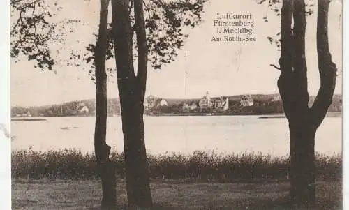 [Ansichtskarte] 0-1432 FÜRSTENBERG, Röblin - See, 20er Jahre. 