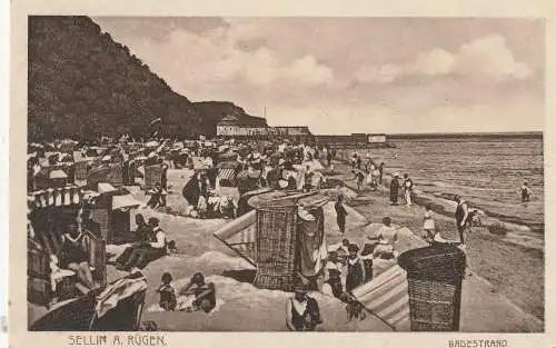 0-2356 SELLIN / Rügen, Strandleben, 1929