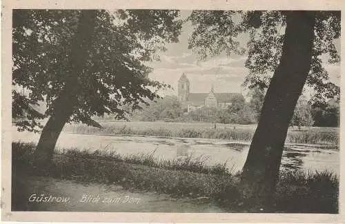 [Ansichtskarte] 0-2600 GÜSTROW, Blick zum Dom, 1929. 