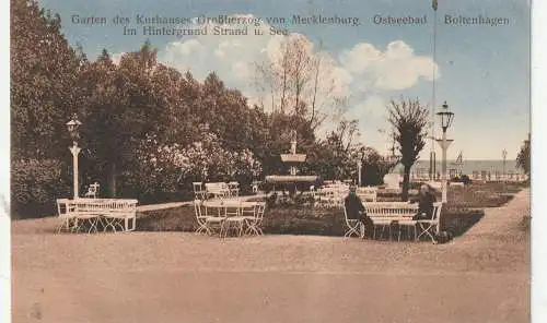 0-2201 BOLTENHAGEN, Garten des Kurhauses Grossherzog von Mecklenburg, 193