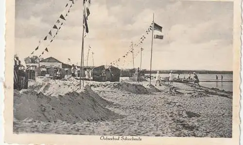 2409 SCHARBEUTZ, Strandleben, - körbe, -burgen, 1931, Verlag Steffen
