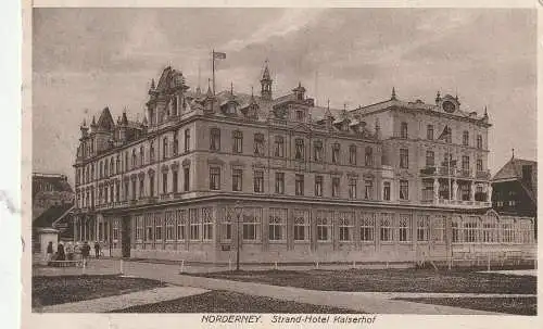 [Ansichtskarte] 2982 NORDERNEY, Strand-Hotel Kaiserhof, 1927. 