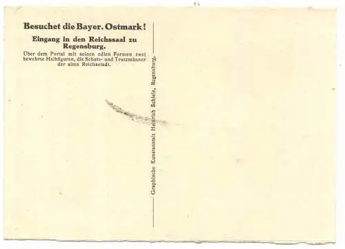 8400 REGENSBURG, Rathaus, Eingang in den Reichssaal