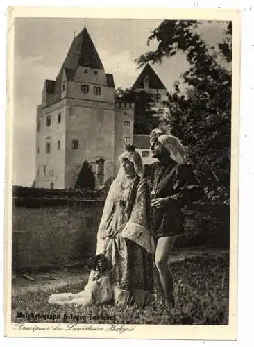 [Ansichtskarte] 8300 LANDSHUT, Brautpaar der Landshuter Hochzeit. 