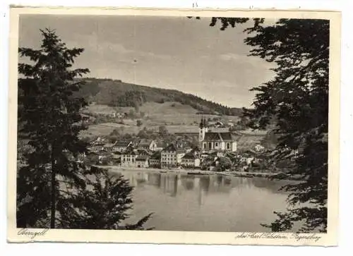 [Ansichtskarte] 8391 OBERNZELL, Blick über die Donau. 