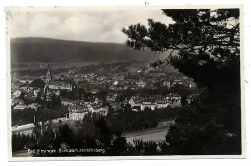 [Ansichtskarte] 8730 BAD KISSINGEN, Blick vom Stationsweg, 1930. 
