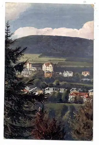 [Ansichtskarte] 8730 BAD KISSINGEN, Blick auf den Ort, 20er Jahre, coloriert. 