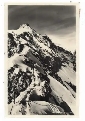[Ansichtskarte] 8100 ZUGSPITZE / GARMISCH, Am Grat zur Zugspitze, 1932. 
