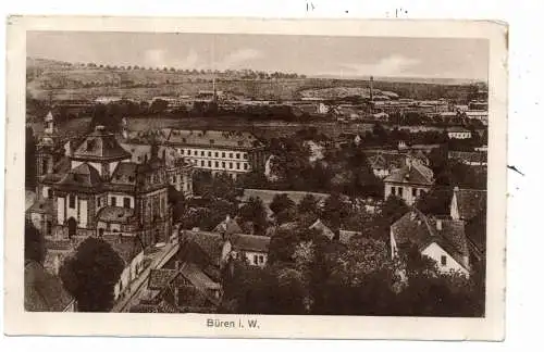 4793 BÜREN, Blick über den Ort, 1926