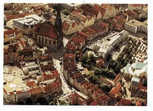 [Ansichtskarte] 4400 MÜNSTER, Luftaufnahme Stadtmitte. 
