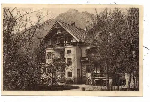 [Ansichtskarte] 8100 GARMISCH  PARTENKIRCHEN, Haus Erdmann, Buchungsbestätigung, 1928. 