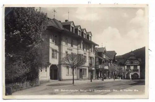 [Ansichtskarte] 7820 TITISEE - NEUSTADT, Bahnhofshotel, 1927. 