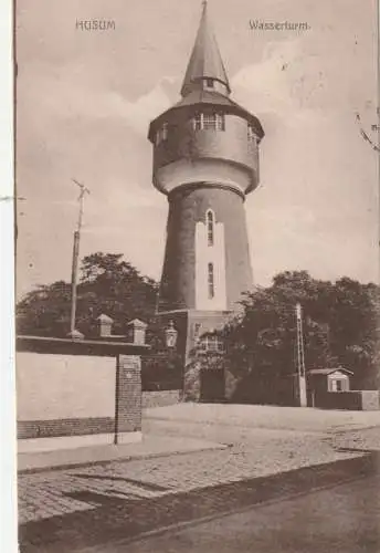 2250 HUSUM, Wasserturm / Water Tower / Chateau d'Eau, 1919