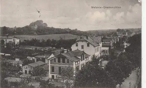 2427 MALENTE - GREMSMÜHLEN, Blick in den Ort und die Hinterhöfe, 1915