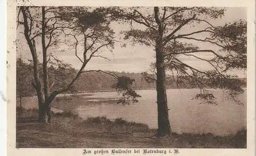 [Ansichtskarte] 2720 ROTENBURG / Wümme, Grosser Bullensee, 1926. 