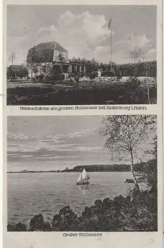 [Ansichtskarte] 2720 ROTENBURG / Wümme, Heideschänke am Grossen Bullensee, 1930. 