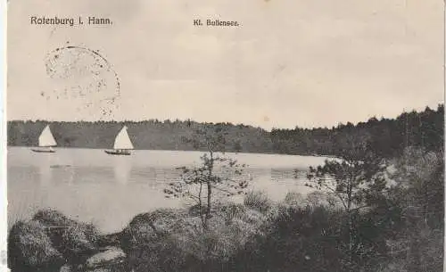 [Ansichtskarte] 2720 ROTENBURG / Wümme, Kleiner Bullensee, 1915. 