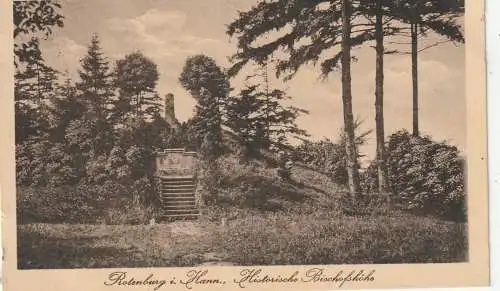 [Ansichtskarte] 2720 ROTENBURG / Wümme, Historische Bischofshöhe, 1927. 