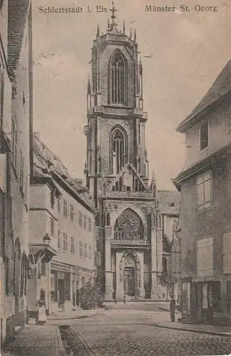 F 67600 SCHLETTSTADT / SELESTAT, Münster St. Georg, 1918, Verlag Luib