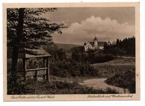 [Ansichtskarte] 4502 BAD ROTHENFELDE, Adelenblick mit Weidtmannshof, 1930. 