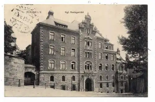 [Ansichtskarte] 0-9900 PLAUEN, Königliches Amtsgericht, 1923. 