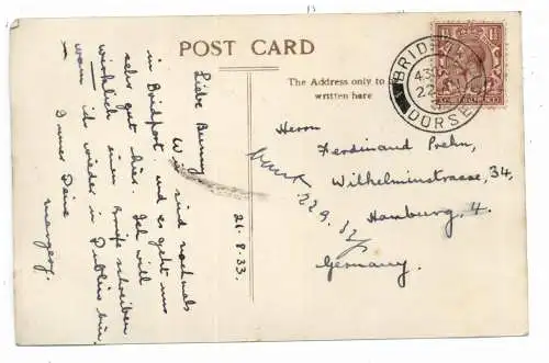 UK - ENGLAND - DORSET - WEST BAY, The White Cliff, 1933