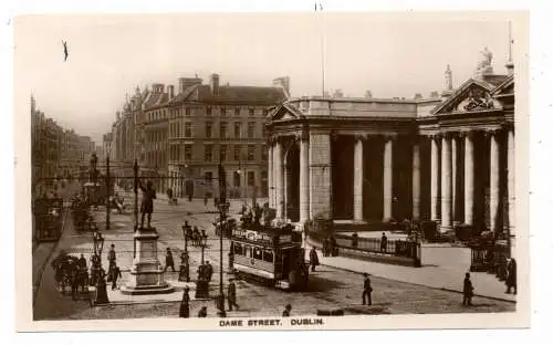 [Ansichtskarte] EIRE / IRLAND - DUBLIN, Dame Street, Tram. 