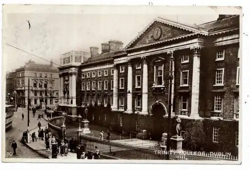 [Ansichtskarte] EIRE / IRLAND - DUBLIN, Trinity College, 1931. 