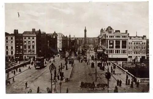 [Ansichtskarte] EIRE / IRLAND - DUBLIN, O'Connell Street, Tram. 