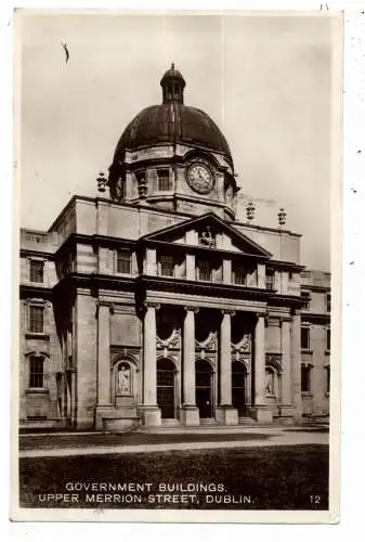 [Ansichtskarte] EIRE / IRLAND - DUBLIN, Government Buildings Upper Merrion Street, 1928. 