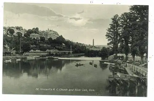 [Ansichtskarte] EIRE / IRLAND - CORK, St. Vincent's R.C. Church and River Lee. 
