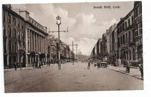 [Ansichtskarte] EIRE / IRLAND - CORK, South Mall, Oldtimer. 