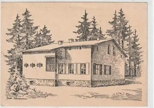 [Ansichtskarte] 3389 BRAUNLAGE - ODERBRÜCK, Gaußschulheim. 