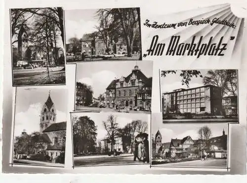 [Ansichtskarte] 5060 BERGISCH GLADBACH, Rund um den Marktplatz, 60er Jahre, Verlag Goldbach. 