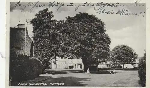 2000 HAMBURG - ALTONA - NIENSTEDTEN, Marktplatz, 1934