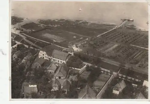 2155 JORK - WISCH, Fährhaus "Kirschenland", Luftaufnahme 193...