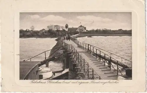 2155 JORK - WISCH, Fährhaus "Kirschenland" mit eigenem Landungssteg, 1933