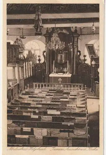 [Ansichtskarte] 2192 HELGOLAND, Kirche, Innenansicht, Verlag Olendrowsky. 