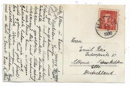 [Ansichtskarte] S 26338 HÖGANÄS - MÖLLE, UTSIKT FRÄN JÖNSSONS PENSIONAT, Vägen till Ransvik, 1930. 