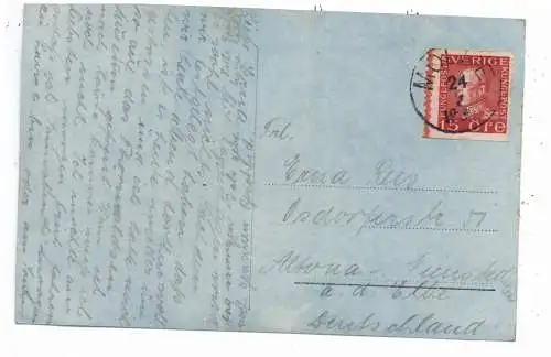 [Ansichtskarte] S 26377 HÖGANÄS - MÖLLE - RANSVIK, Strand, Restaurang, 1930. 