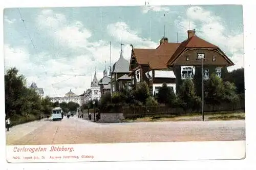 [Ansichtskarte] S 211 20 MALMÖ - HAMNEN, Carlsgatan, Tram, undivided back. 