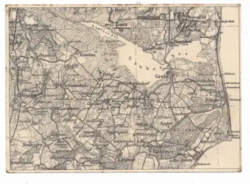 2435 DAHME / Holstein und Umgebung, Landkarte 1933