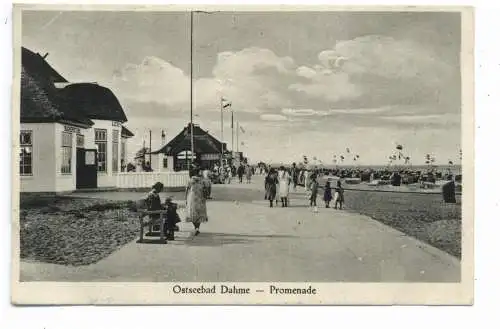 2435 DAHME / Holstein, Promenade, Bücherstube, 1930