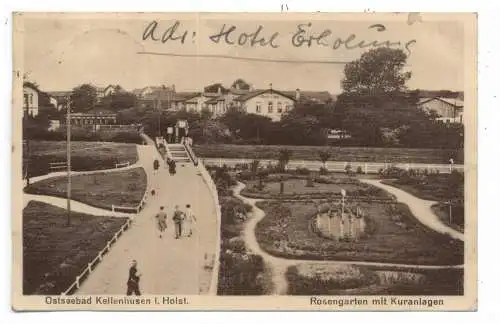 2436 KELLENHUSEN, Rosengarten mit Kuranlagen, 1933