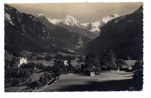 [Ansichtskarte] CH 3812 WILDERSWIL BE, Blick auf Eiger, Mönch und Jungfrau, 1927. 
